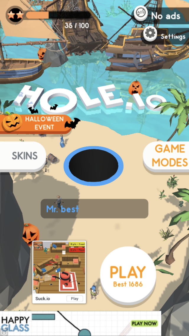 Hole.io 모바일게임 '뭐든지 구멍에 넣는 게임'