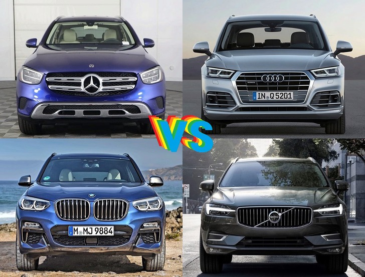 모아모아 Benz GLC vs Audi Q5 vs BMW X3 vs Volvo XC60