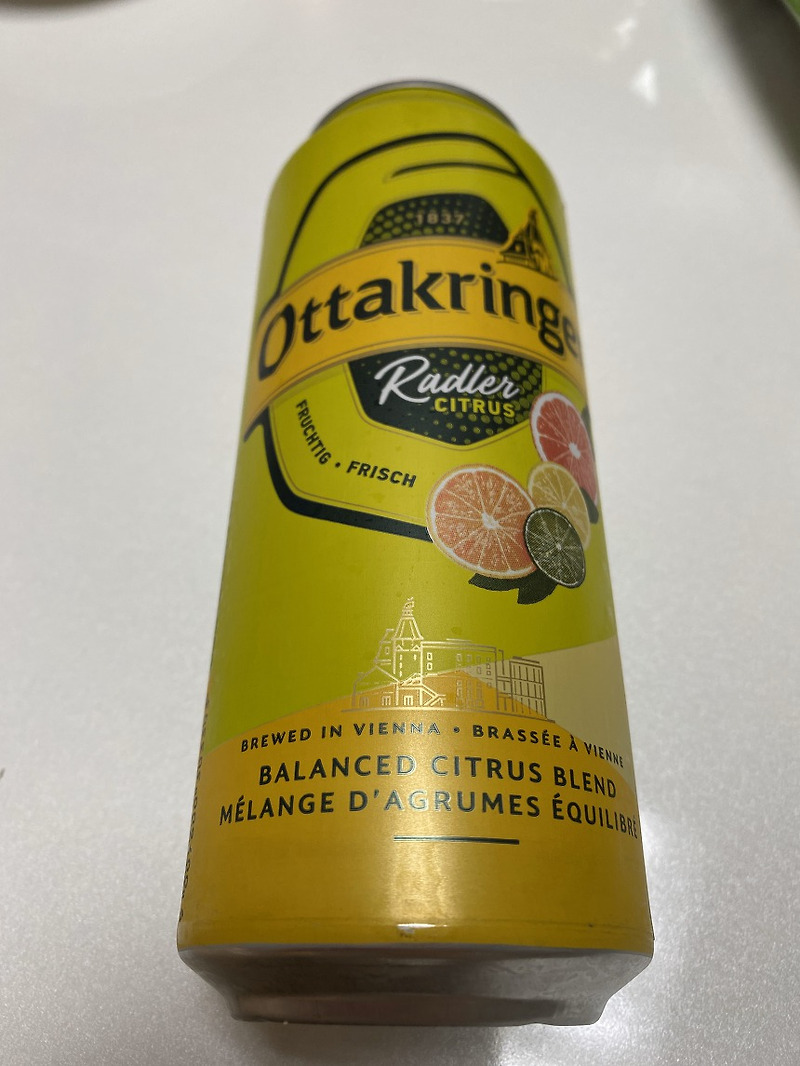 오스트리아 오타크링커 아들러 시트러스 (Ottakringer Radler Citrus) 과즙 맥주 후기