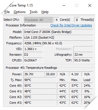 컴퓨터 온도측정 CPU온도 측정 (전기요금을 줄이자!)