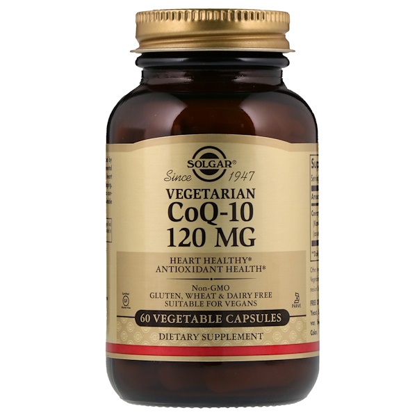 아이허브 코큐텐(coq10, 코엔자임q10) Solgar, Vegetarian CoQ-10, 120mg, 60 Veg Caps 후기들