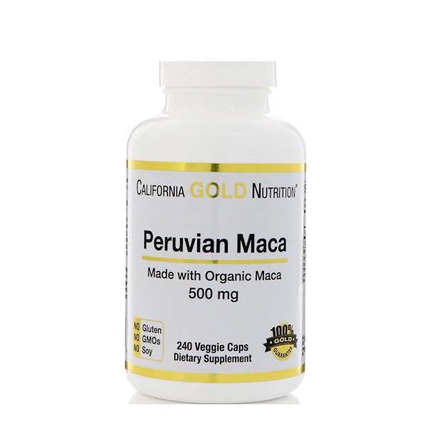 아이허브 남성건강영양제 추천 California Gold Nutrition, Peruvian Maca, 500 mg, 240 Veggie Caps 후기와 정보