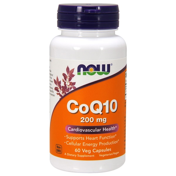 아이허브 코큐텐(coq10, 코엔자임q10) Now Foods, CoQ10, 200 mg, 60 야채 캡슐 후기들
