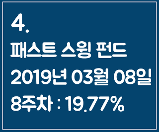 4. 패스트 스윙 펀드 2019-03-08 8주차 : 19.77%