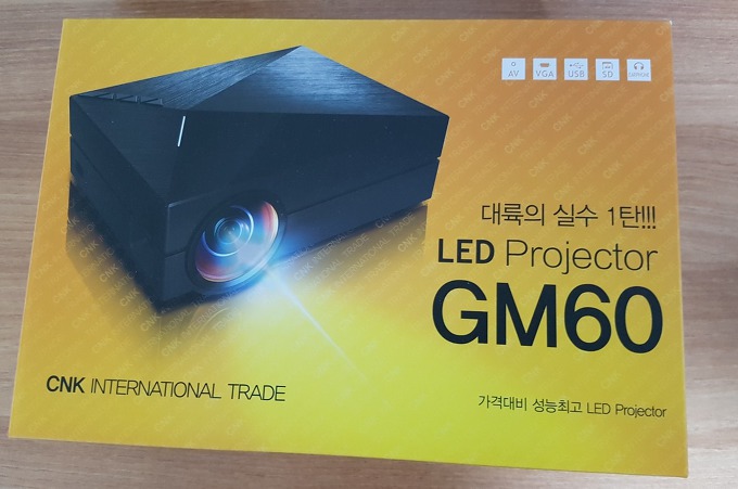 대륙의 실수 LED 빔프로젝터 GM60