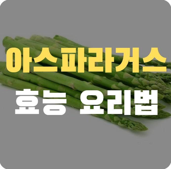 [특집] 아스파라거스 효능 요리 해서 먹는법