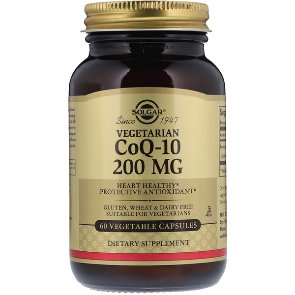 아이허브 코큐텐(coq10, 코엔자임q10) Solgar, Vegetarian CoQ-10, 200 mg, 60 Vegetable Capsules 후기들