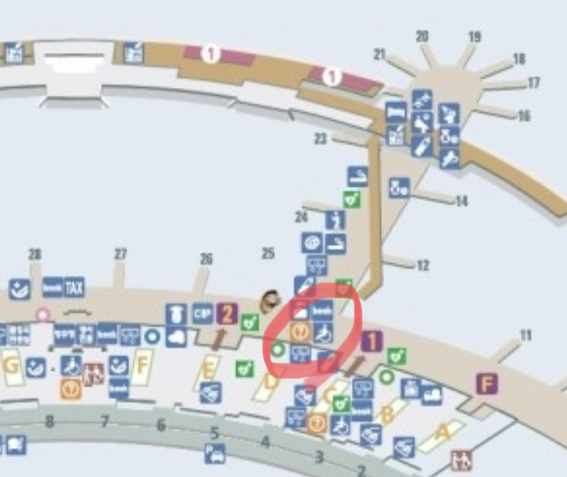 인천공항 프린트 무료 인쇄 가능한 장소 위치 지도 정리 1터미널 안내데스크