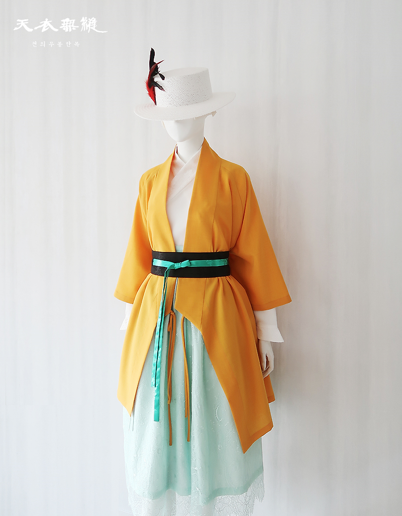 황금빛 천의달 두루마기 : 현대적인 생활 한복 천의무봉 ~~