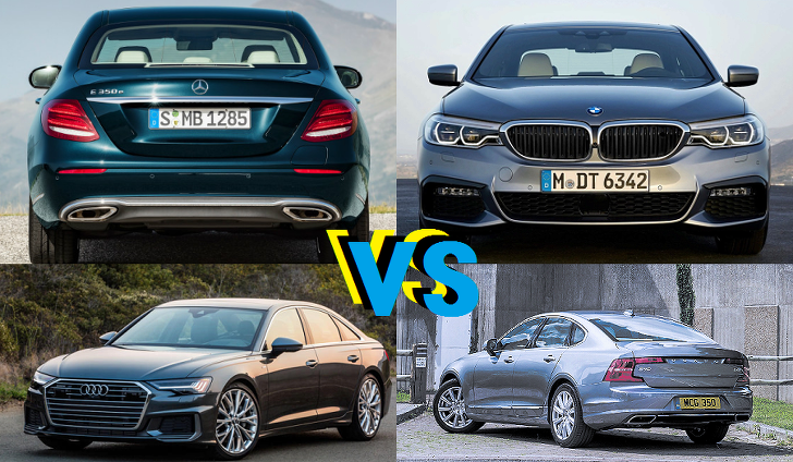 모아모아 벤츠 E클래스 vs BMW 5시리즈 vs 아우디 A6 vs 볼보 S90