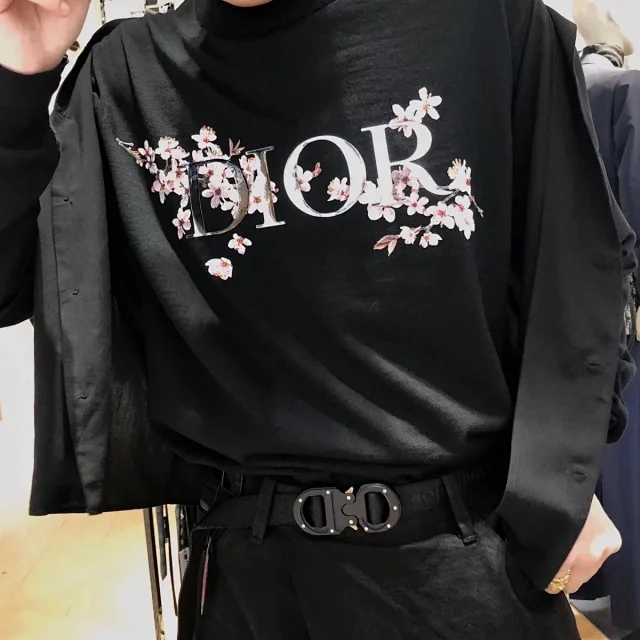 [DIOR] 디올 X 소라야마 벚꽃 로고 스웨트 셔츠 맨투맨 티셔츠
