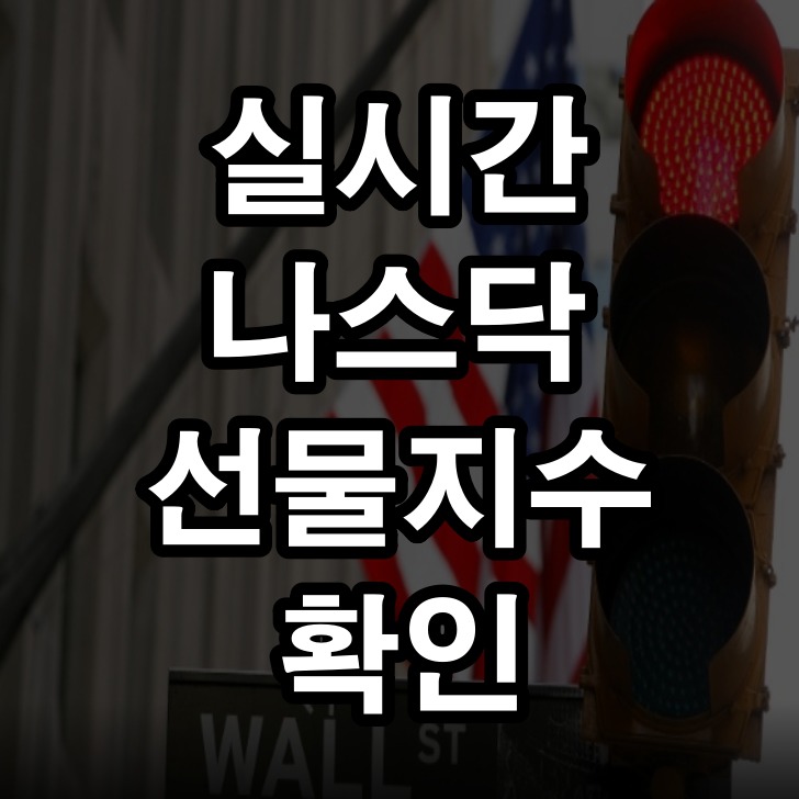 실시간 나스닥 선물지수 확인 사이트 인베스팅닷컴