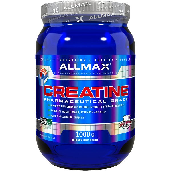 아이허브 크레아틴 ALLMAX Nutrition Creatine Powder 100% Pure Micronized Creatine Monohydrate Pharmaceutical Grade Creatine 후기