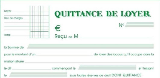 프랑스 집계약 Quittance de loyer 월세납부 영수증 (주거증명용)