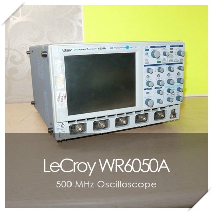 중고오실로스코프 렌탈 판매 르크로이 WR6050A 500 MHz Oscilloscope 계측기 수리 대여