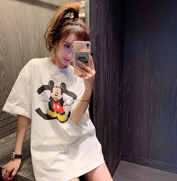 [CHANEL x DISNEY] 샤넬 X 디즈니 20SS 리미티드 에디션 미키마우스 로고 반팔 티셔츠