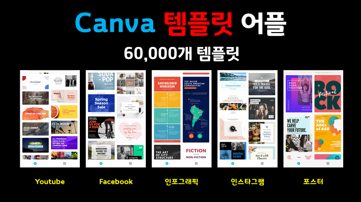 Canva(캔바)어플로 쉽게 이미지를 제작해 보세요. 인스타그램, 페이스북, 유튜브 썸네일 사용할 곳이 너무 많습니다.