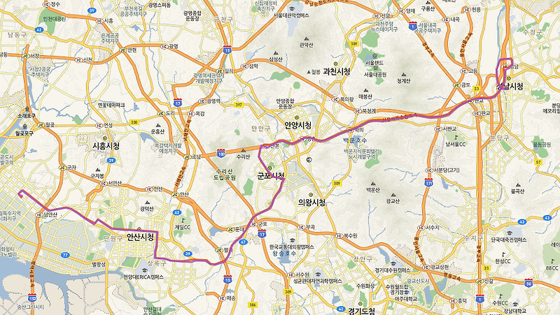 8467번버스 시간표, 노선 안내 성남터미널<-모란역,군포,산본역,반월역,상록수역,한양대,안산시청,안산역,시흥->안산 시화터미널