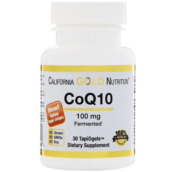 아이허브 코큐텐(coq10, 코엔자임q10) California Gold Nutrition, 코엔자임Q10, 100 mg, 식물성 소프트젤 30 정 후기들