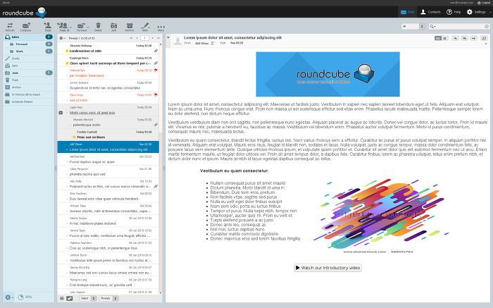 웹메일 roundcube - open source webmail software