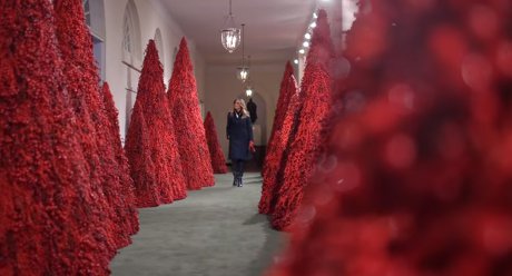 멜라이니 트럼프, 디자인 백악관 성탄트리장식 어떻길래?