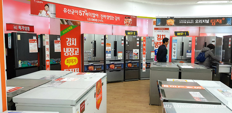 하이마트에서 딤채 김치냉장고 구매 후기. 삼성, LG도 살짝 비교.