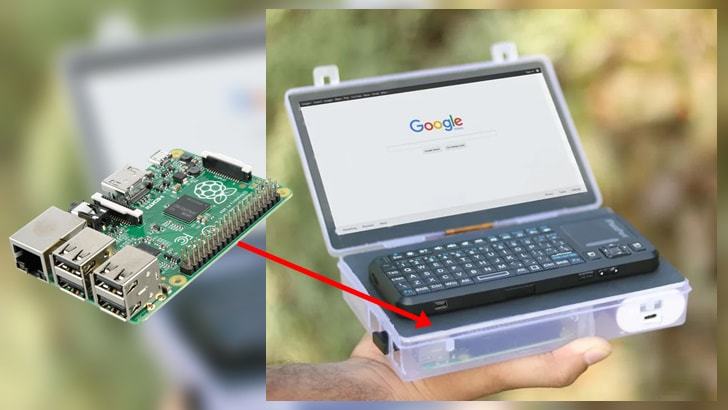 라즈베리파이로 10만원대 7인치 노트북 만드는 법