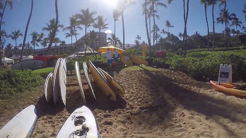 Hawaii. Girls ' Bikini Sea Video