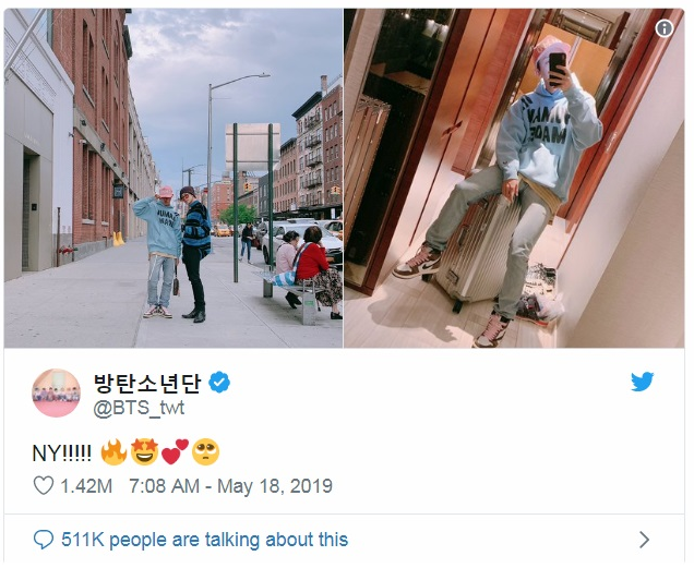 [billboard] BTS Share Sightseeing Photos Around New York City Ahead of Metlife Concerts (05.하나7.하나9) 볼께요