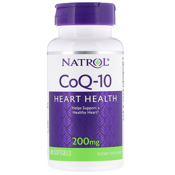 아이허브 코큐텐(coq10, 코엔자임q10) Natrol, Co-Q10, 200 mg, 45 소프트젤 후기들