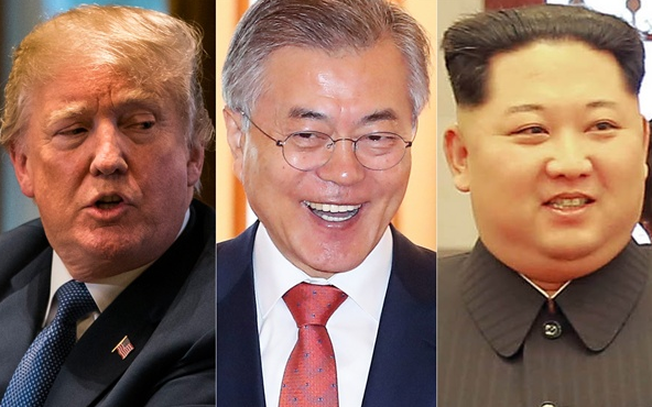 트럼프가 북한 인공위성 발 ??