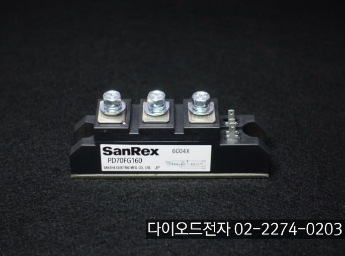 [판매점] PD70FG80 / PD70FG160 / SANREX (70A 800V , 70A 1600V DIODE+SCR모듈)