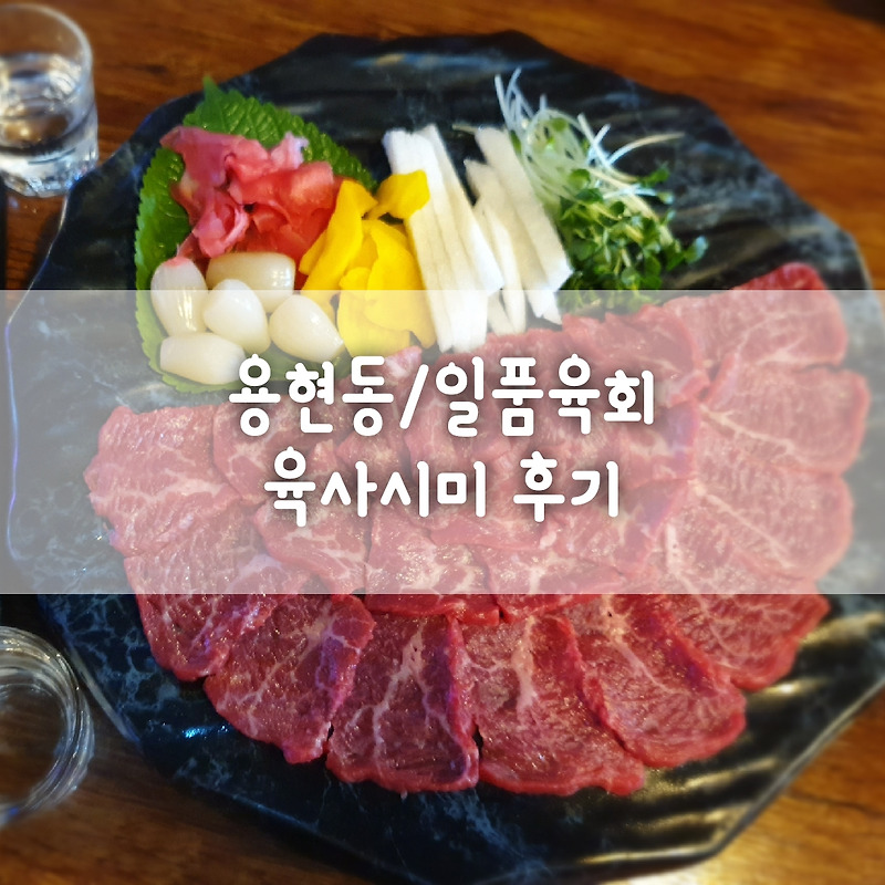 [용현동맛집/일품육회]최상의 맛 신선한 육사시미 후기