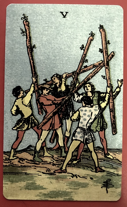 wands - 5. Five of Wands / 6. Six of Wands