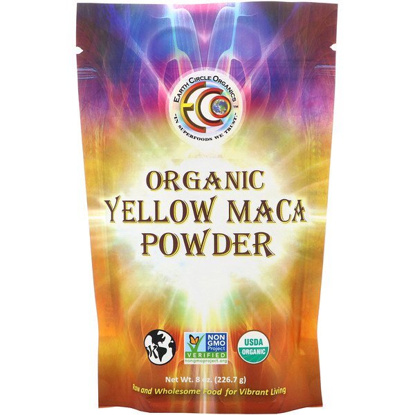 아이허브 남성건강영양제 추천 Earth Circle Organics, Organic Yellow Maca Powder, 8 oz (226.7 g) 후기와 정보