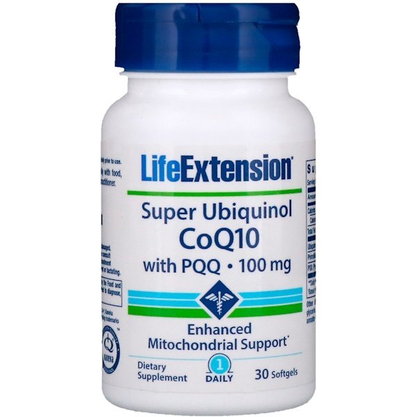 아이허브 인지능력 강화에 도움이 되는 Life Extension 수퍼 유비퀴놀 코큐텐 BioPQQ과 함께 100 mg 후기