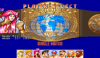 머슬 봄버 Saturday Night Slam Masters (c) 1993 Capcom.