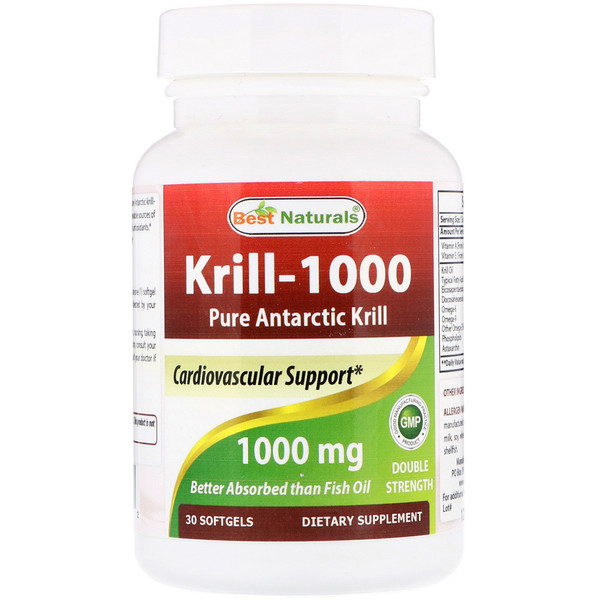 아이허브 크릴오일 Best Naturals Krill Oil 1000 mg 후기