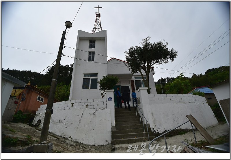 통영 새섬 학림도를 지키고 있는 새섬교회