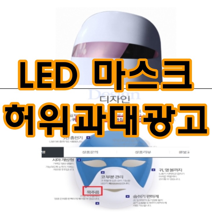 led 마스크 허위,과대 광고 적발 제품명은?