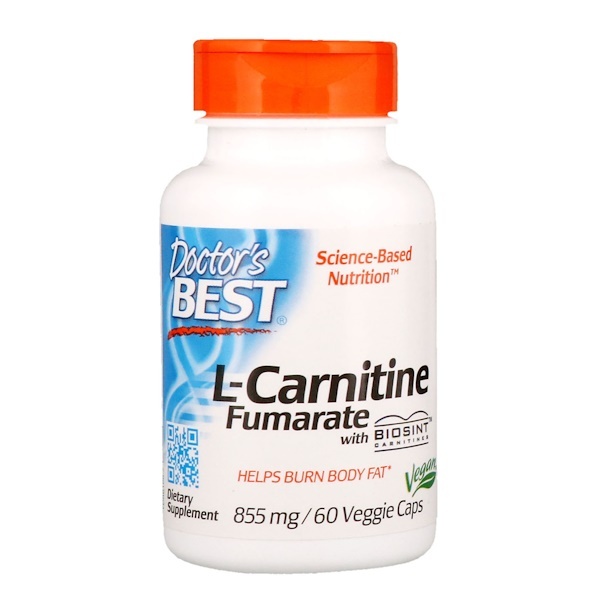 아이허브 엘카르니틴 추천 Doctor's Best, Biosint 카르니틴 함유 L-카르니틴 푸마르산염, 855 mg, 60 식물성 캡슐 후기와 정보