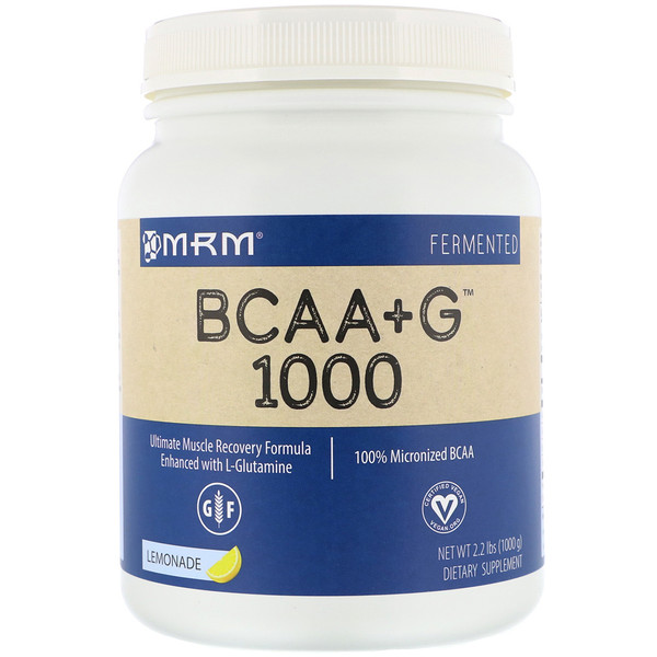 아이허브 MRM, BCAA + G 1000, 레모네이드, 2.2 파운드 (1000 g)후기와 추천정보