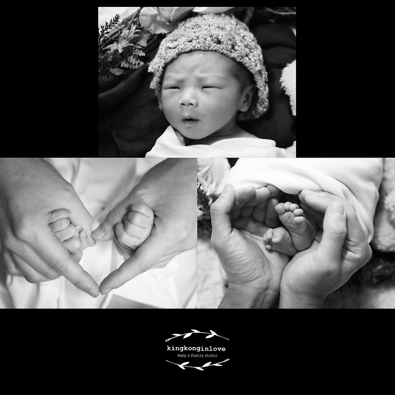 메디플라워 산부인과에서 포도 아가의 첫 신생아 촬영