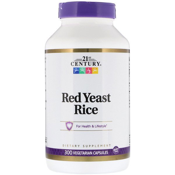아이허브 아이허브 고지혈증개선(콜레스테롤) 홍국쌀 추천 21st Century, Red Yeast Rice, 300 Vegetarian Capsules 후기와 정보