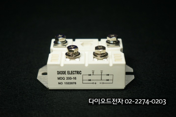 [판매중] MDQ200-16 / DIODE ELECTRIC (200A 1600V , 단상 브릿지 다이오드)