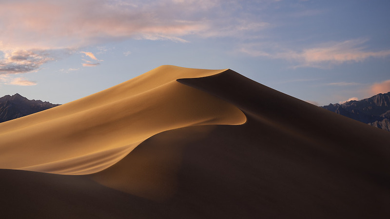 [모두의배경화면] 고화질 모하비 사막, 애플 MacOS Mojave 배경화면 (데스크탑용&아이폰용)
