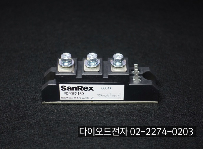 [판매중] PD90FG80 / PD90FG160 / SANREX (90A 800V , 90A 1600V DIODE+SCR모듈)