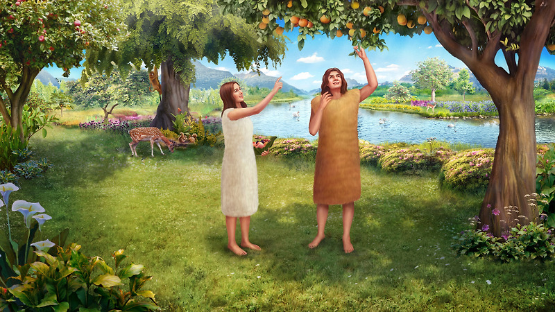 하나님이 [아담과 하와]에게 가죽옷을 지어 입히시다