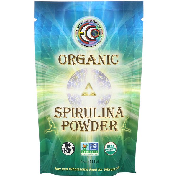 아이허브 스피룰리나 Earth Circle Organics Organic Spirulina Powder 후기