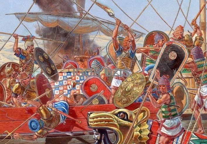 최초의 해전, 바다민족 vs 이집트,메소포타미아